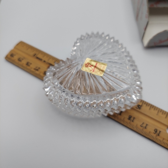 Nachtmann Bleikriskall WGermany Crystal Heart Trinket Box. In Original Box! - Picture 9 of 10